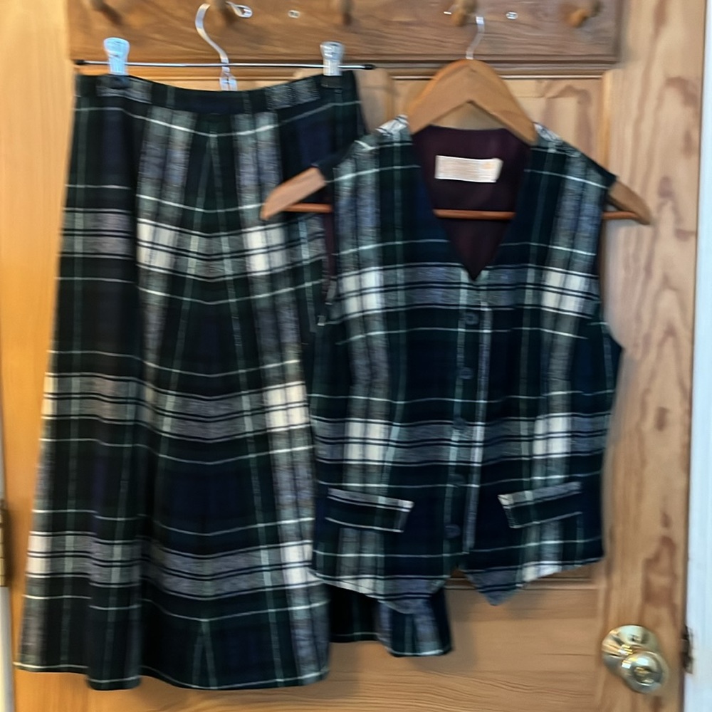 Vintage Pendleton Wool Skirt and Vest